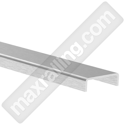 П профил 6х18x6х1мм. Дължина - 5950мм. Неръждаема стомана AISI 304. Сатенирана.